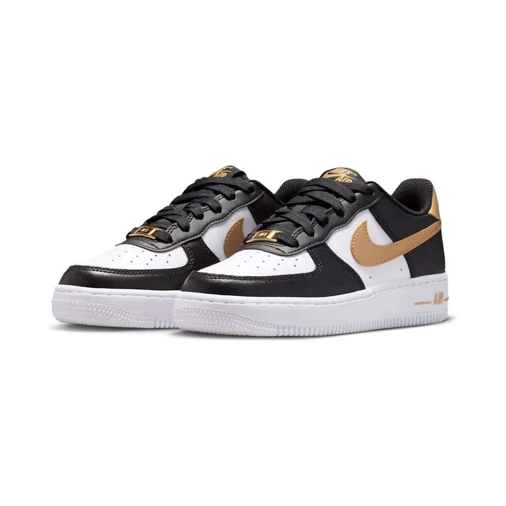 Nike Air Force 1 Low Black White Metallic Gold (CT3839-009)