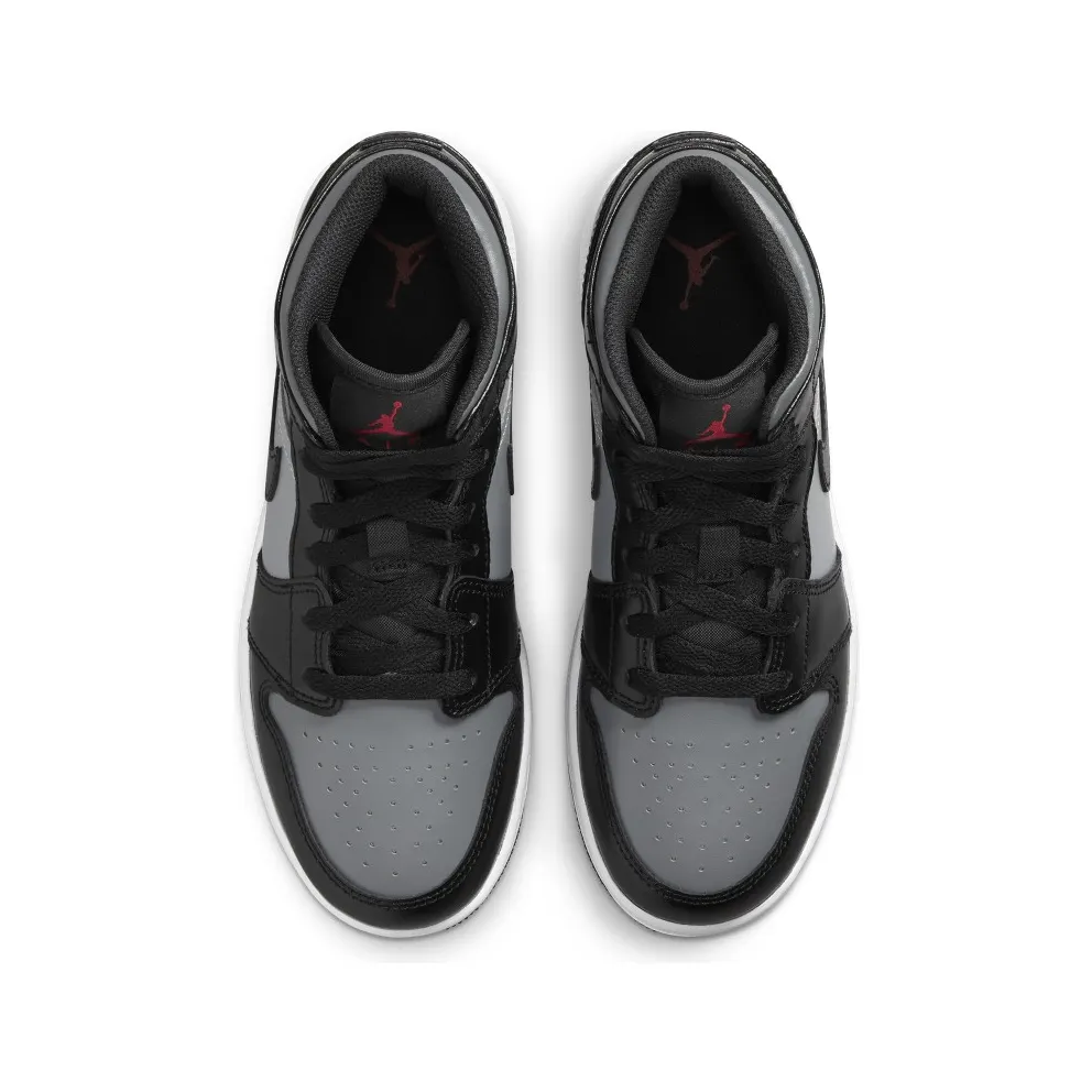 Jordan 1 Mid Shadow Red (GS) (554725-096)