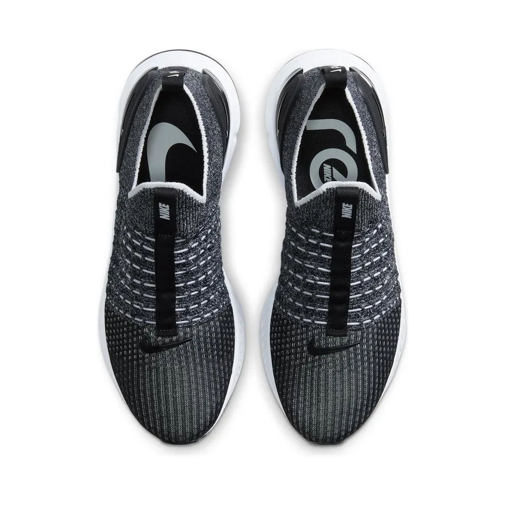 Nike React Phantom Run Flyknit 2 Black White Blend Black/White (CJ0277-003)
