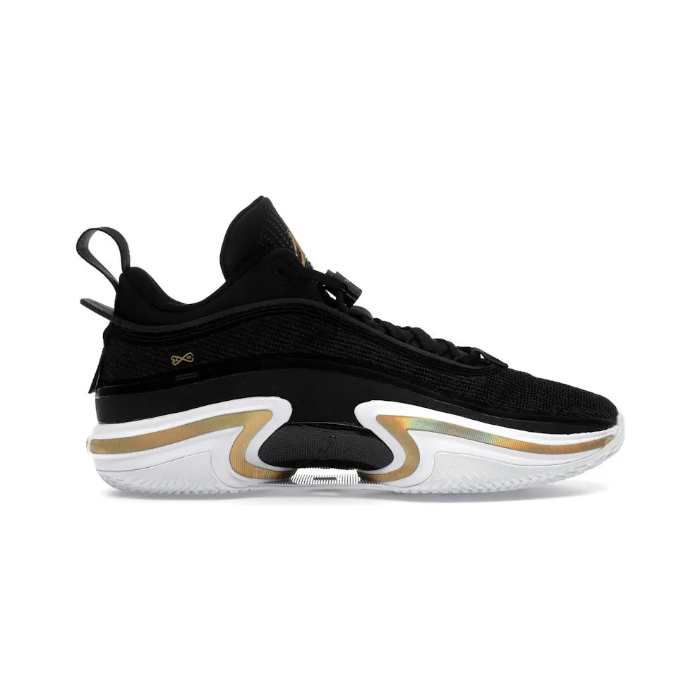 Jordan 36 Low PF Black Gold (White Sole) (DH0832-071)