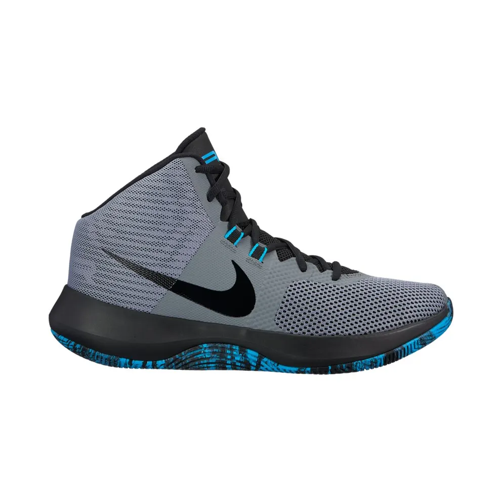 Nike Air Precision Cool Grey Black Light Blue Fury (898455-005)