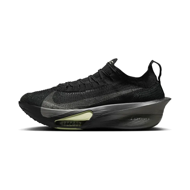 Nike ZoomX AlphaFly 3 “Black / Olive Aura / Metallic Silver / Metallic Medium Ash” (HV6350-001)