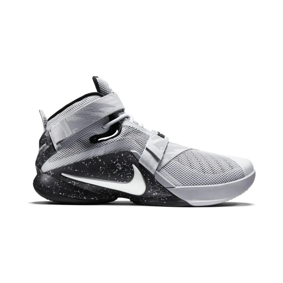 LeBron Soldier 9 Wolf Grey/Black-White (749490-010)