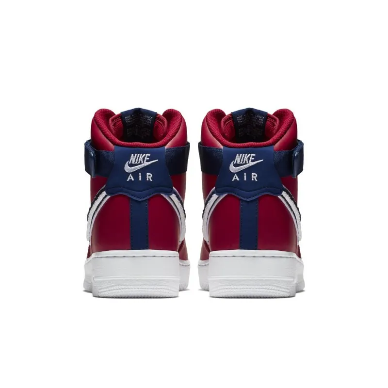 Nike Air Force 1 High 3D Chenille Swoosh Red White Blue Gym Red/White-Blue Void-White (806403-603)