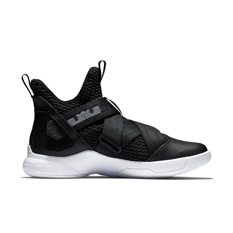 Nike LeBron Soldier 12 TB Black White Silver Black/White-Metallic Silver (AT3872-001)