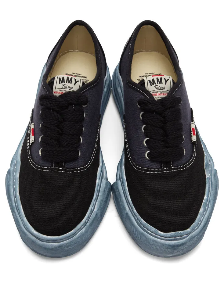 Miharayasuhiro Grey & White Baker Over-Dyed Sneakers (A08FW724) (5)