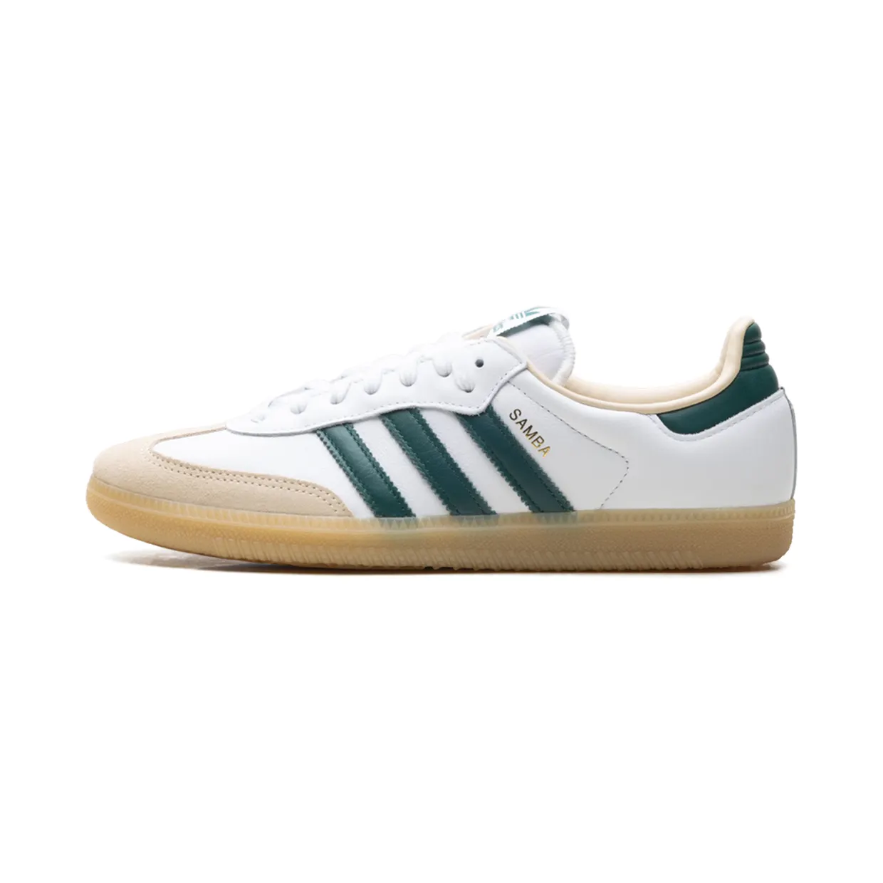Adidas SAMBA OG "Cloud White Collegiate Green Gum" (JS3831)