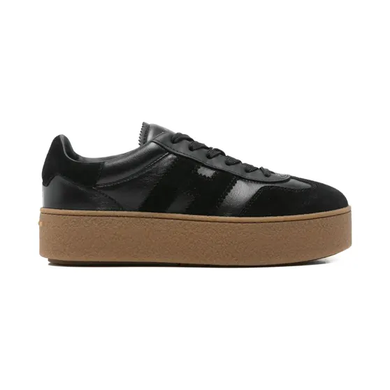 Hogan Cool leren low-top sneakers met plateauzool – Beige (HXW6980FB60UHC)