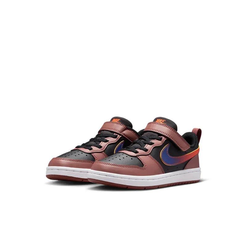 Nike Court Borough Low Recraft Black Red Sepia Orange Deep Night (IO6966-002)