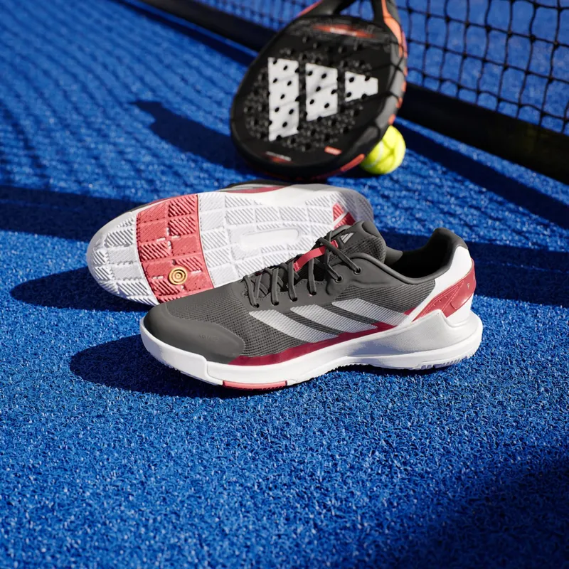 Adidas Crazyquick Padel Core Black / Silver Metallic / Lucid Red (JP9591)