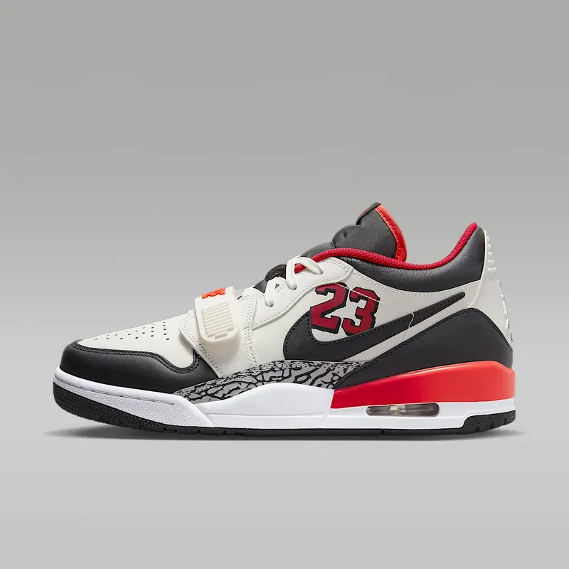 Jordan Legacy 312 Low 23 Chicago Bulls “Sail / White / Gym Red / Black” (FJ7221-101)