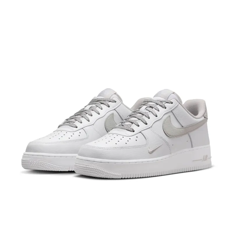 Nike Air Force 1 Low ’07 White Light Iron Ore Reflective Swoosh (FV0388-100)