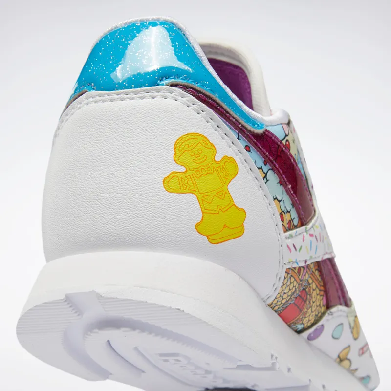 Adidas Candy Land Classic Leather White / Aubergine / Super Green (H05080)