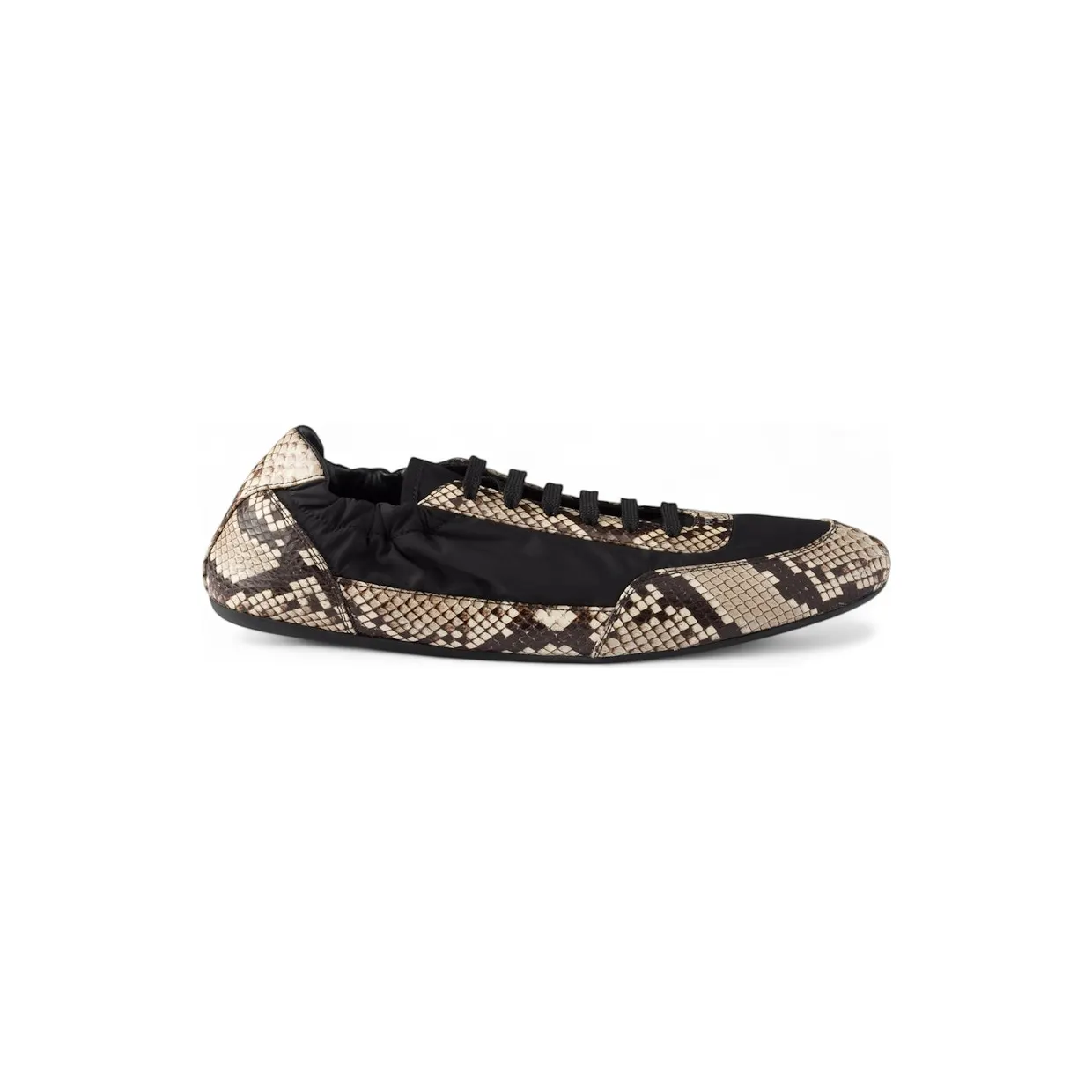 Prada Collapse Re-Nylon Black Stone Ayers Snakeskin Print (1E959N_3ZMD_F0Q52_F_005)
