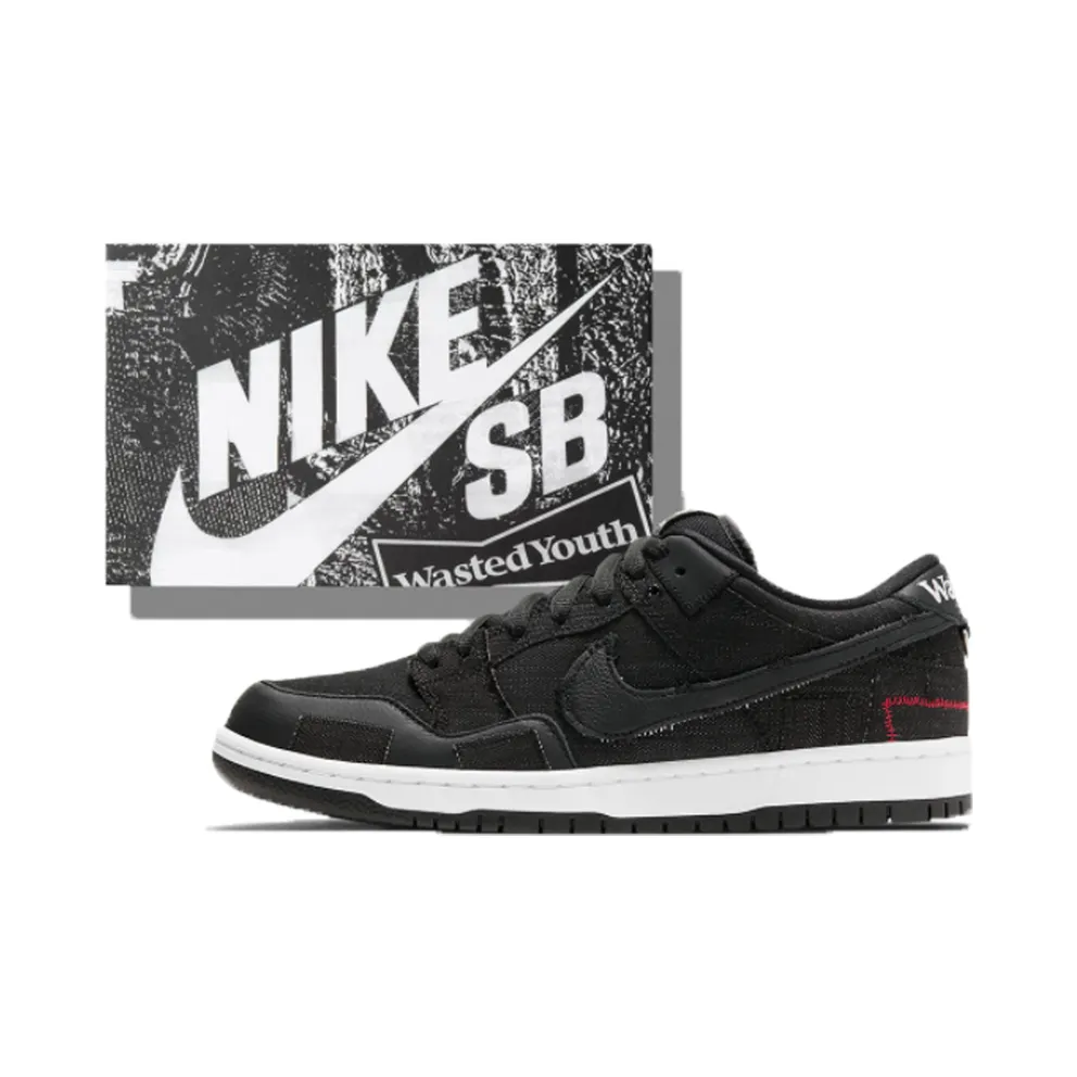 Nike SB x Wasted Youth Dunk Low Black (Special Box) (2021) (DD8386-001SP)
