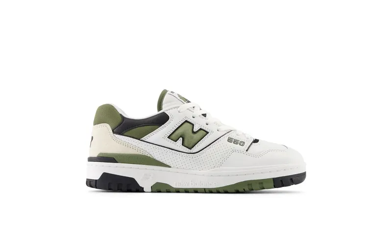 New Balance 550 “White / Dark Olivine” (BB550DOB)