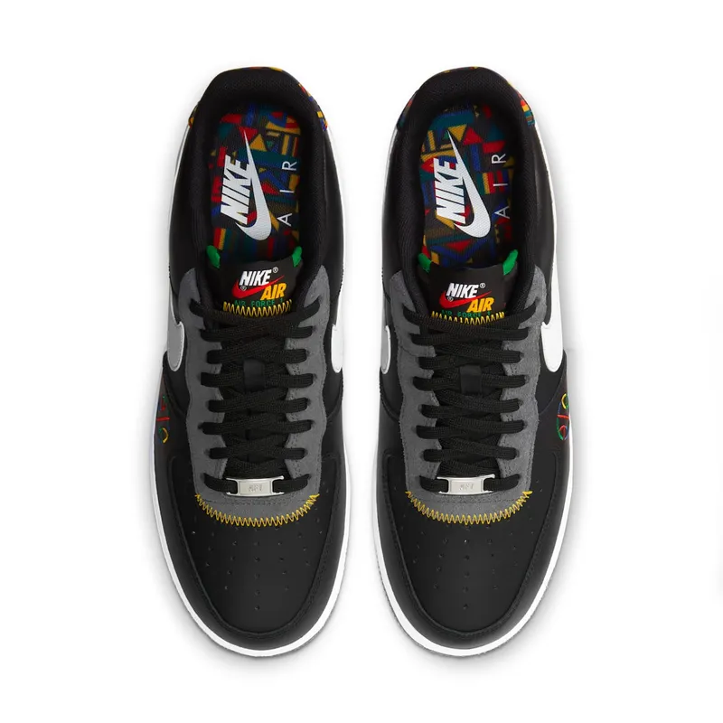Nike Air Force 1 Low Live Together, Play Together (Peace) Black/White-Dark Grey-University Gold (DC1483-001)