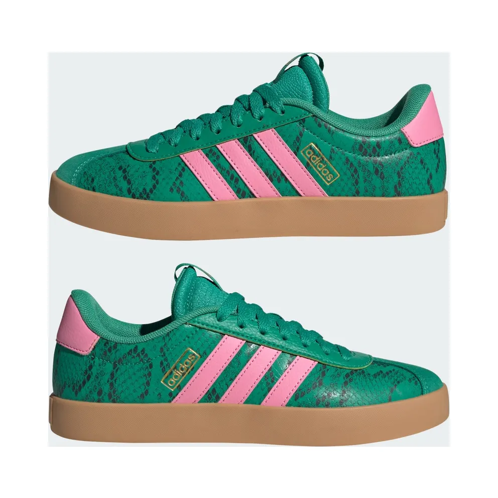 adidas VL Court 3.0 Court Green Bliss Pink Snakeskin (JR8668)