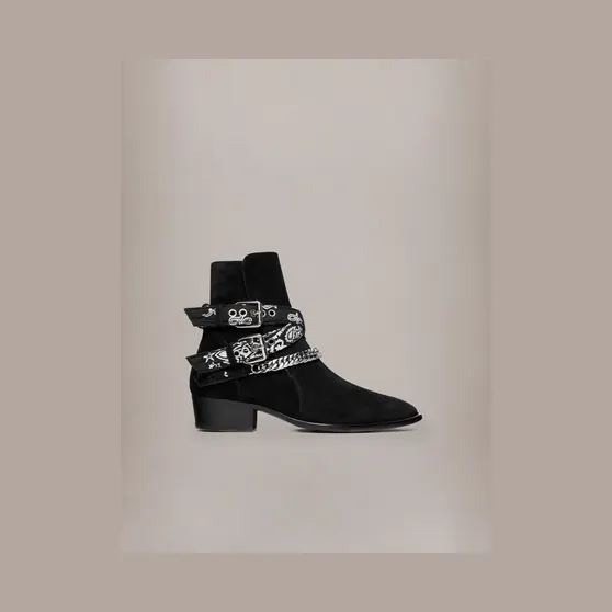 Amiri Bandana Buckle Boot “Black” (XMFB011-001)
