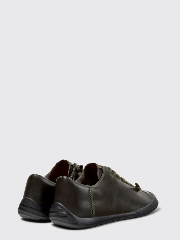 Camper Peu Path+ Slip-On in Smooth Leather with Elastic Laces Green (K101114-012PEUPATH+0)