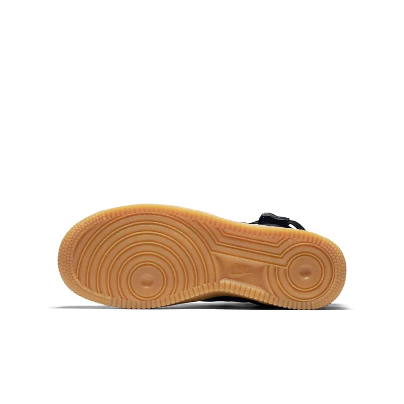 Nike SF Air Force 1 Mid Black Gum (GS) Black/Black-Gum Light Brown (AJ0424-001)