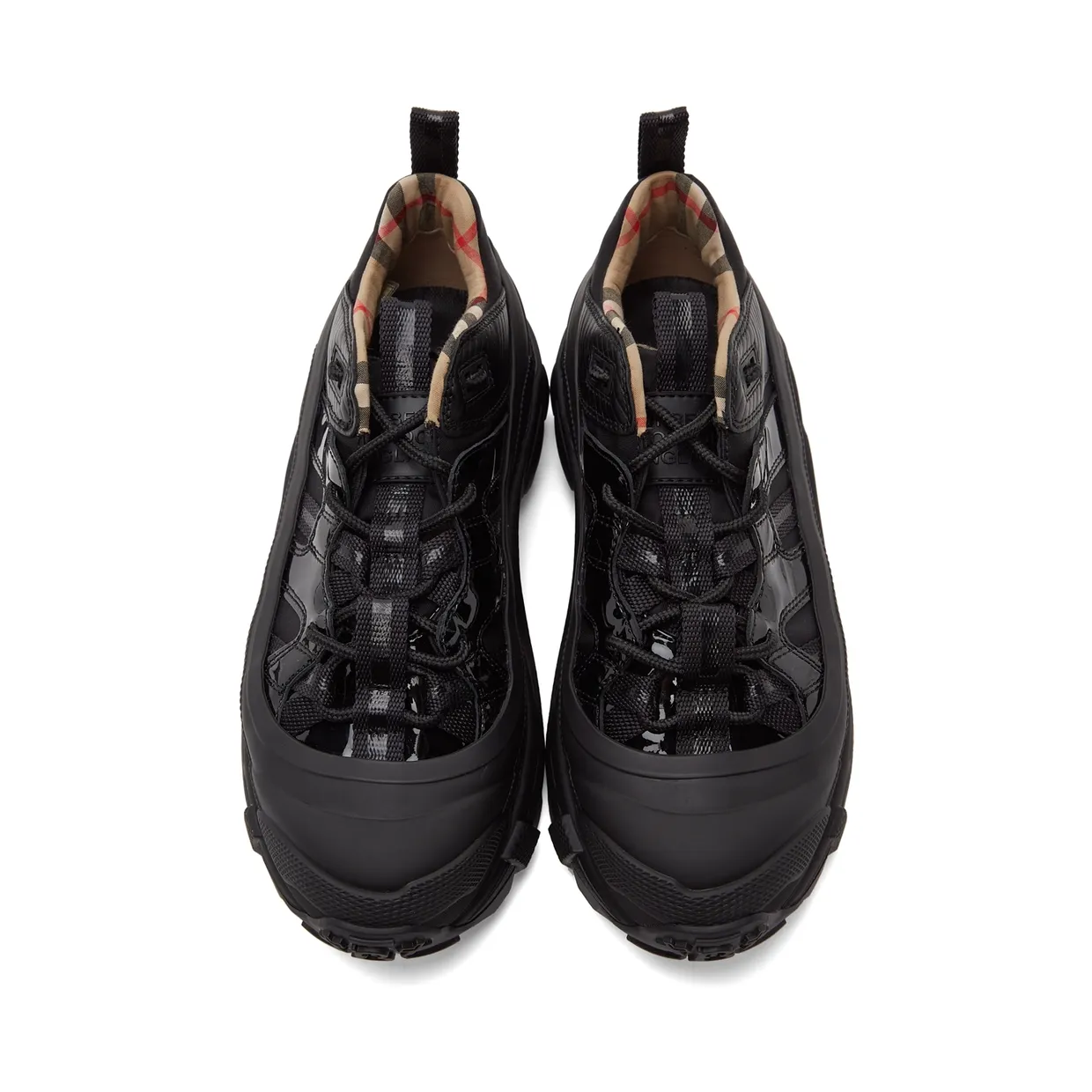 Burberry Black Patent Arthur Sneakers (8036166) (5)