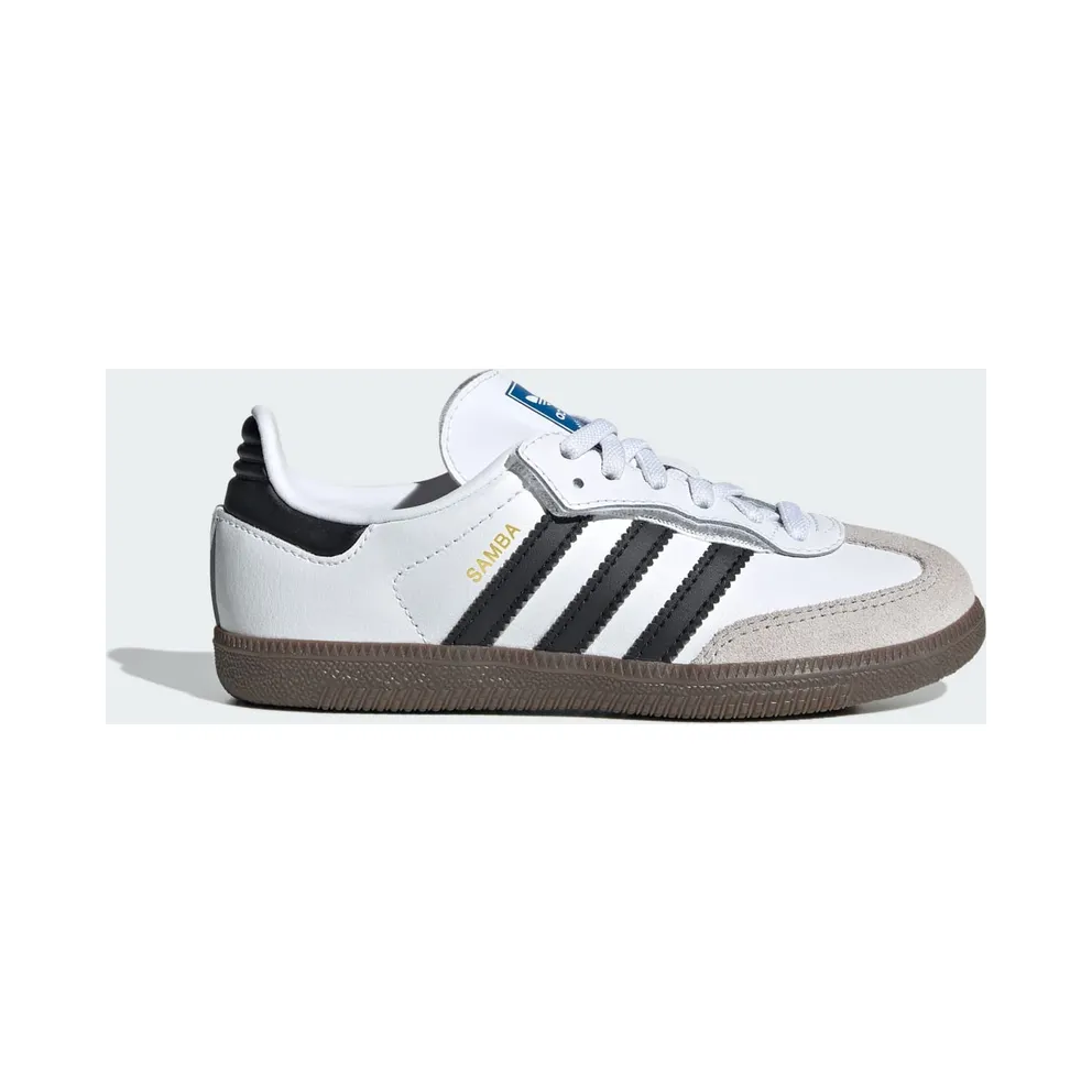 Adidas Samba OG Comfort Closure with Elastische Veters Kids Cloud White / Core Black / Gum (JQ6391)