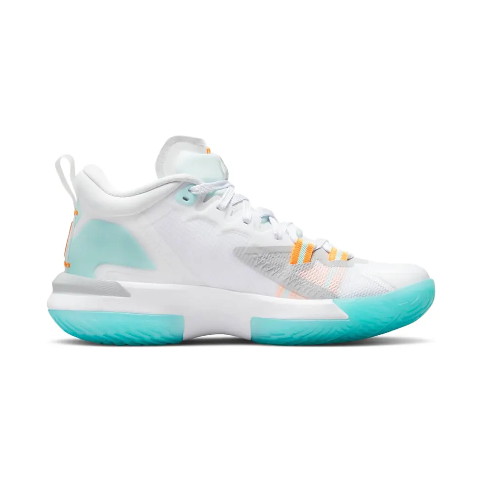 Nike Zion 1 “White / Laser Orange / Dynamic Turquoise / Black” (DA3131-101)