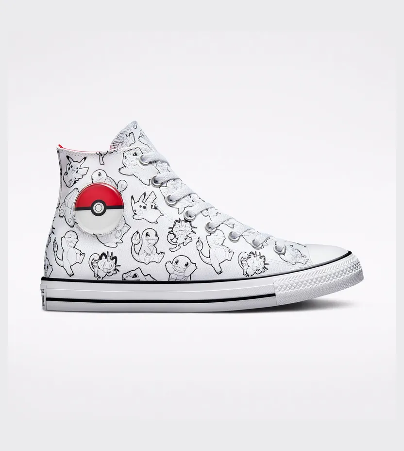 Converse Converse x Pokémon Poké Ball Chuck Taylor All Star White/black/university Red (A01651C)