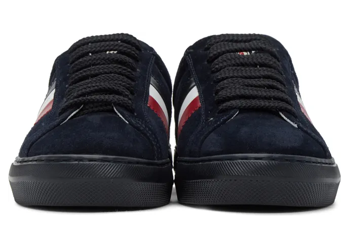 Moncler Navy Suede New Monaco Sneakers (F209A4M7144001A96) (2)