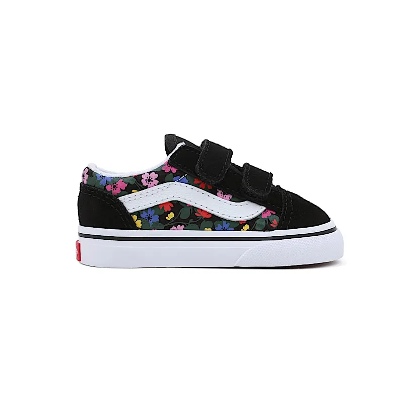 Vans Old Skool V Fun Floral TD “Black / Multicolor” (VN0A4VJJBA2)