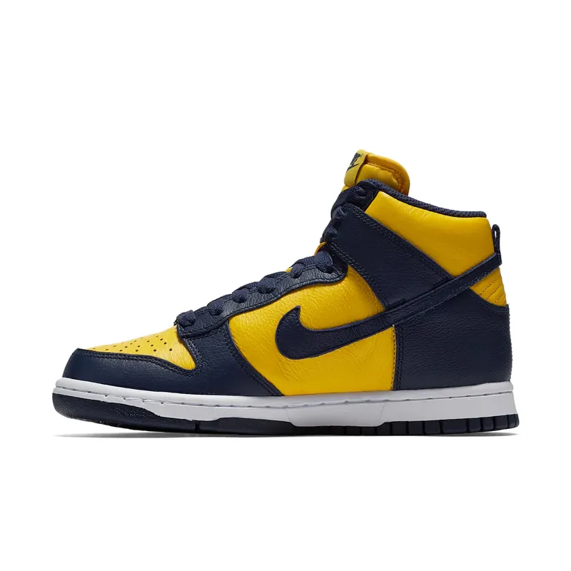 Nike Dunk High Retro Michigan (W) Varsity Maize/Midnight Navy (854340-700)