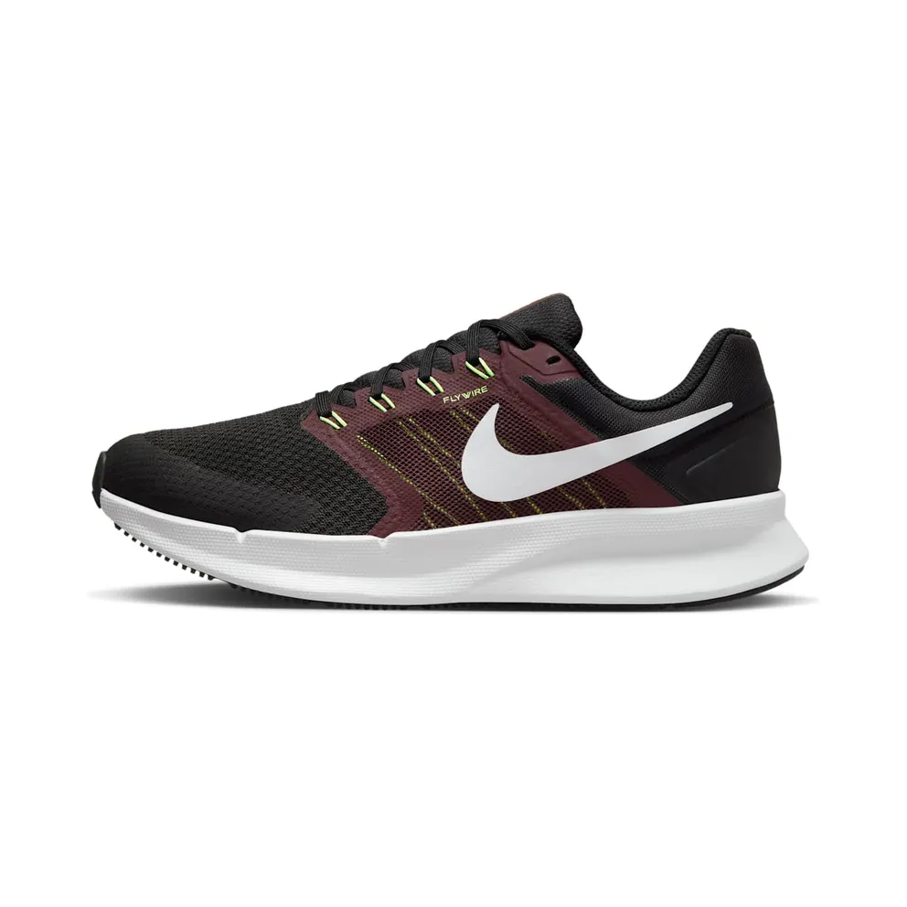 Nike Run Swift 3 Black Burgundy Crush Lime Blast Pure Platinum (DR2695-007)