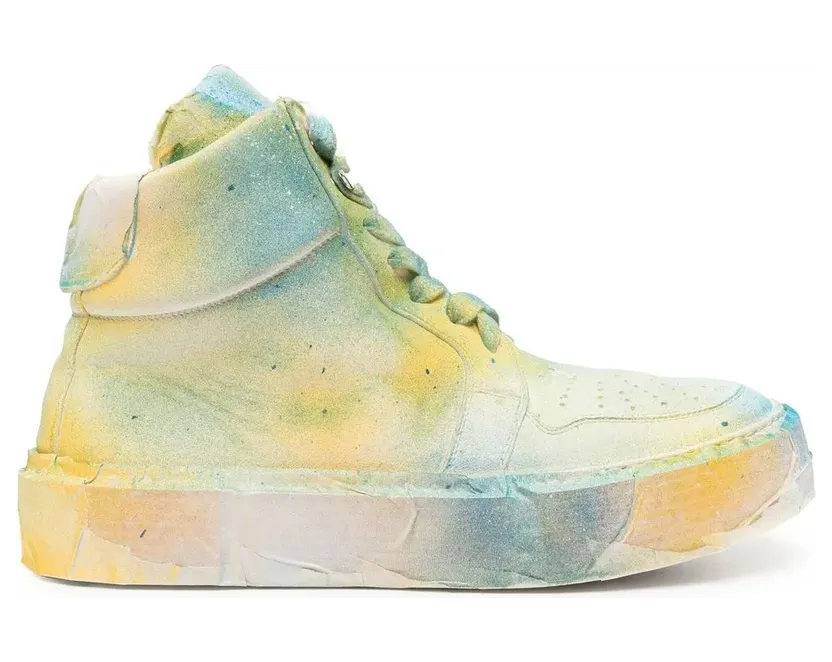 Guidi High-Top-Sneakers mit Spray-Effekt “Green” (GJ04ART)