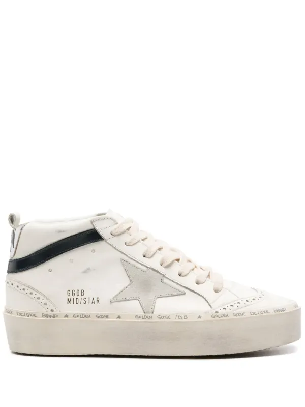 Golden Goose Mid Star high-top sneakers – Beige (GWF00699F005653)