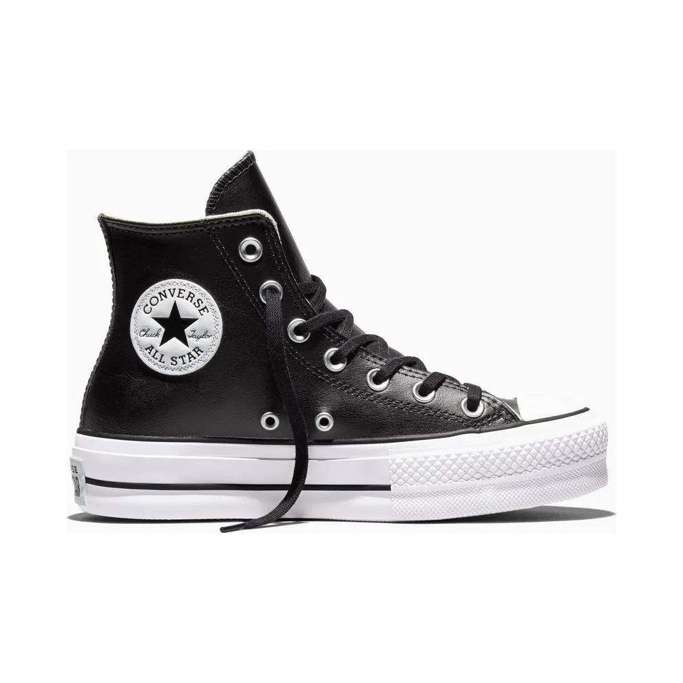 Converse Chuck Taylor All Star Platform Leather High-Top Black Black (561675C)