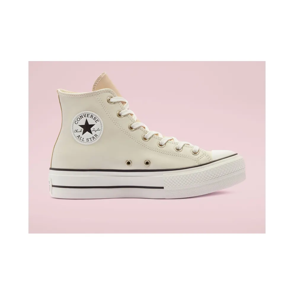 Converse Grey and White Chuck Taylor All Star Lift Sneakers (569243C)