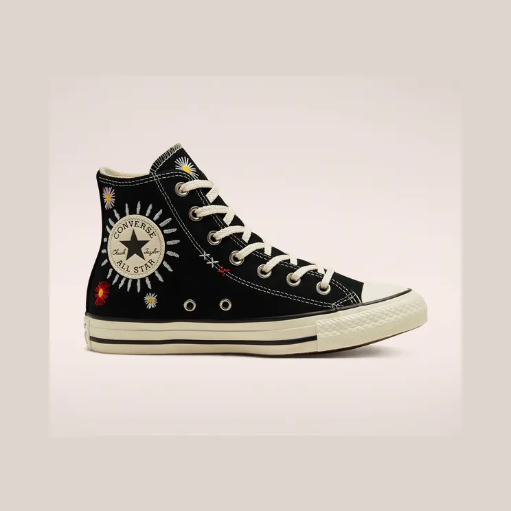 Converse Chuck Taylor All Star Hi Daisy Embroidery Black (567993C)