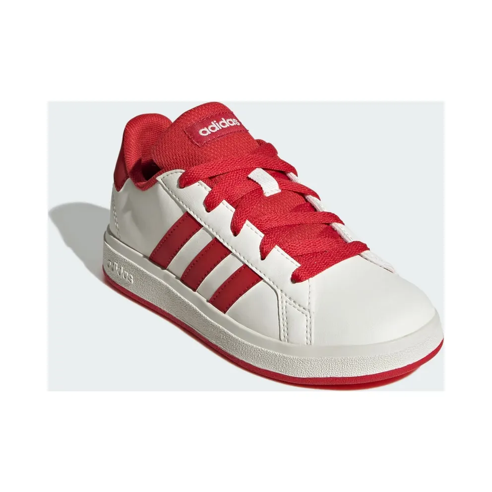 Adidas Grand Court Lifestyle Tennis Lace-Up Off White / Collegiate Red / Core Black (JQ0703)