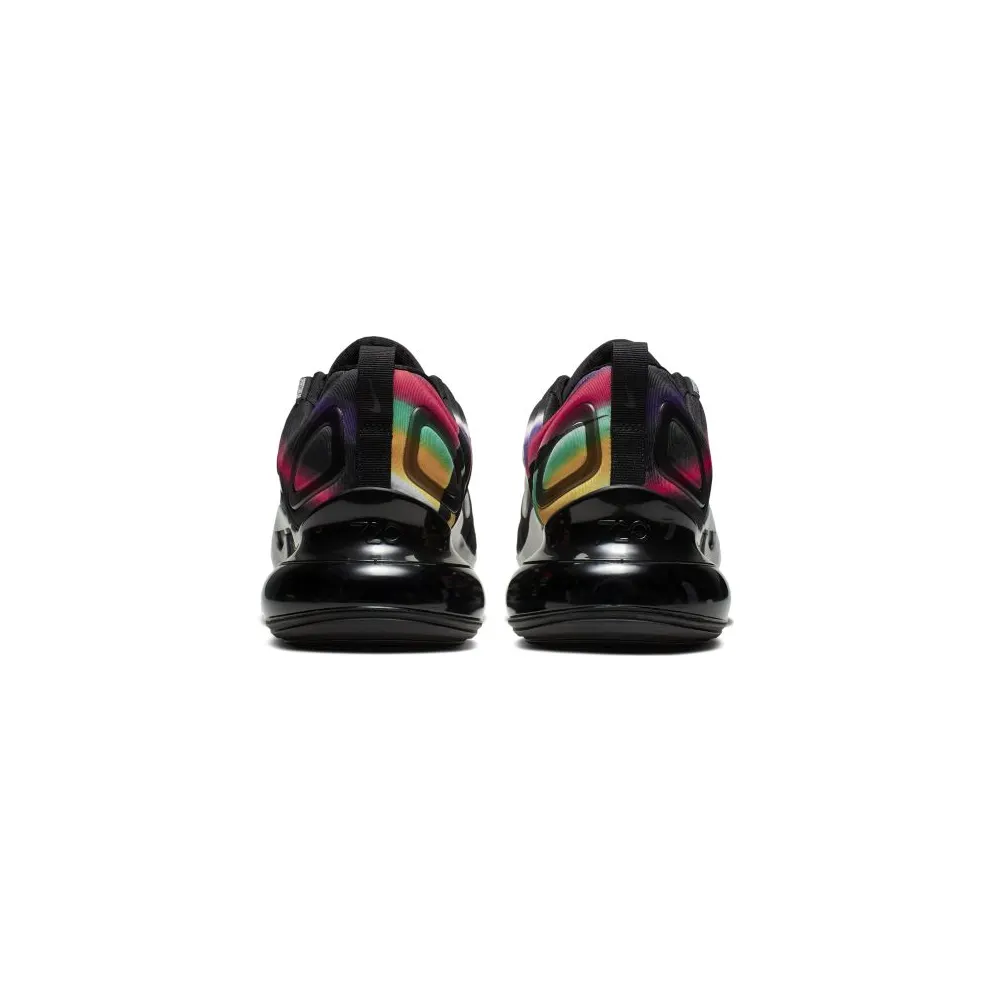 Nike Air Max 720 Black Neon Streaks Black/Metallic Silver-University Gold-Flash Crimson-Kinetic Green-Psychic Purple (AO2924-023)