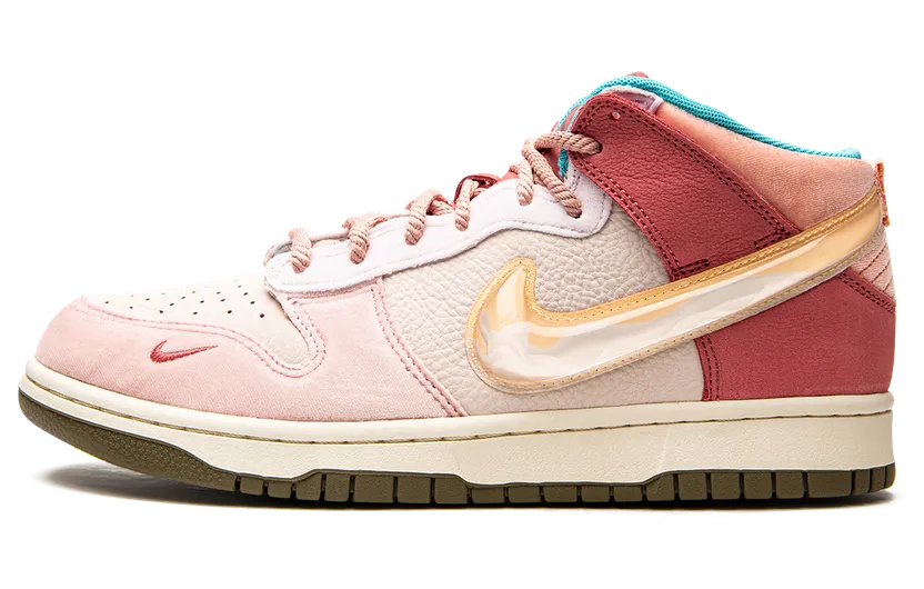 Nike x Social Status Free Lunch Dunk Mid Strawberry Milk (DJ1173-600)