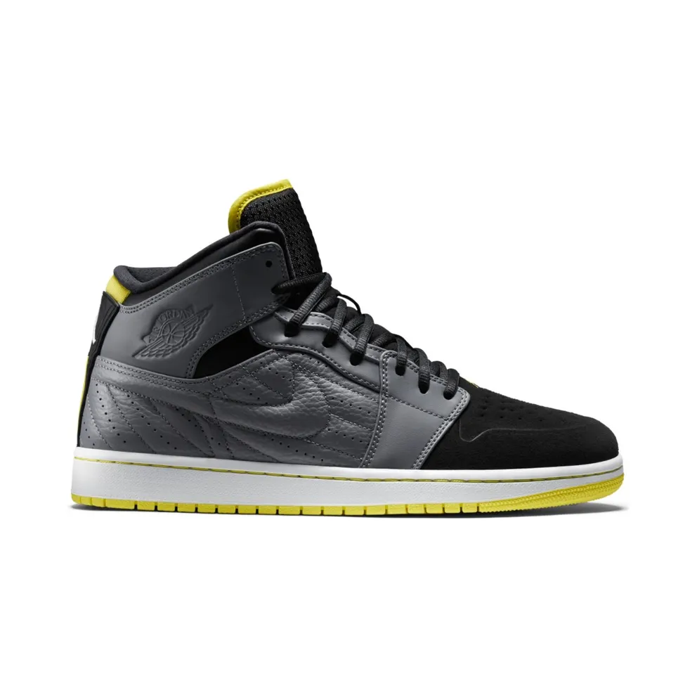 Jordan Air I 1 Retro ’99 Cool Grey/Vibrant Yellow-Black-White Cool Grey/Vibrant Yellow-Black-White (654140-032)