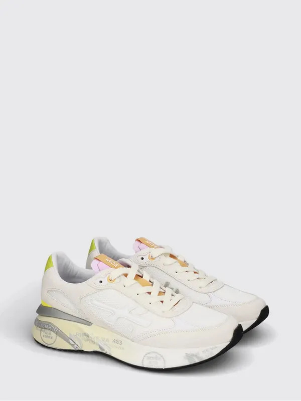 Premiata Moerund Suede and Nylon White 2 (MOERUN8303)