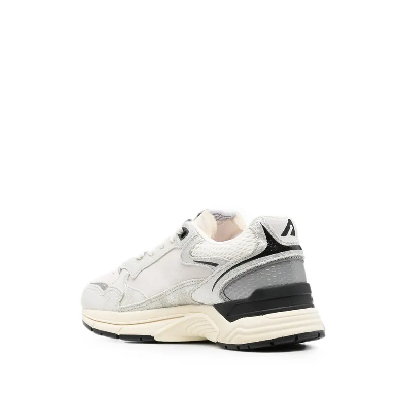 Autry Hyperway Panelled Leather “Silver/Neutrals” (HYLW BF01)
