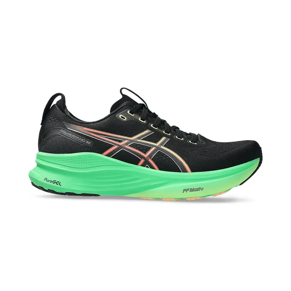 ASICS GEL-KAYANO 32 “Black / Vital Green” (1011C052-004)