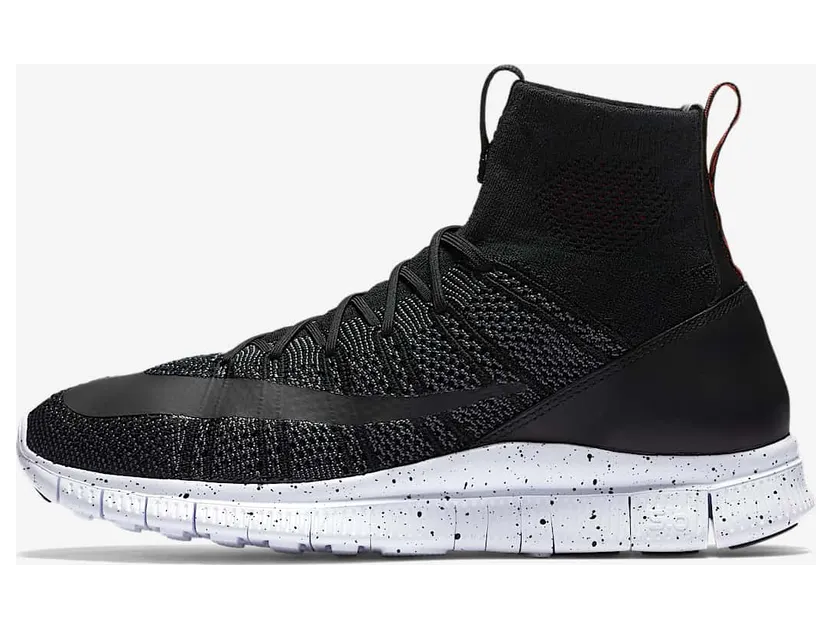 Nike Free Flyknit Mercurial ‘Black’ Black/White (805554-008)