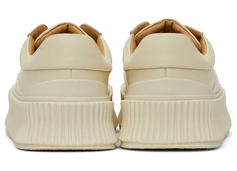 Jil Sander Off-White Leather Platform Sneakers (JI32535A_15550) (2)