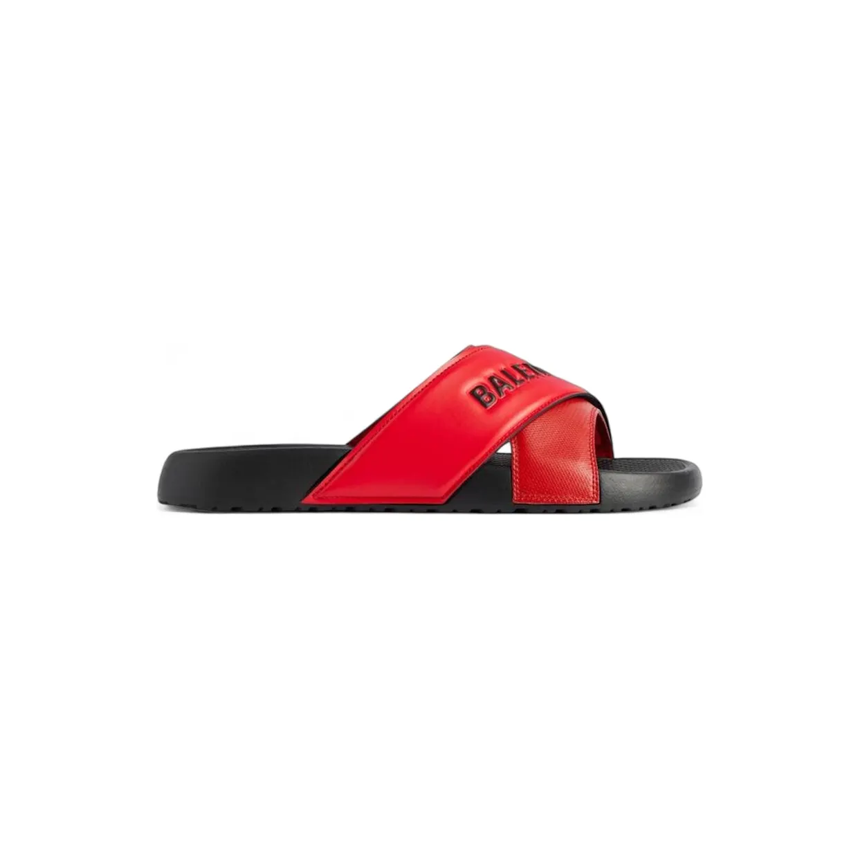 Balenciaga Sporty Pool Slide Sandal Black Red (866163W0FPD1060)