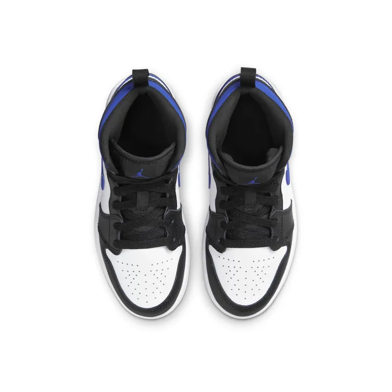 Air Jordan 1 Mid Racer Blue (PS) – “Black / Racer Blue-white” (640734-140)