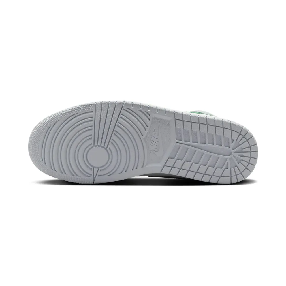 Jordan 1 Mid “White Pure Platinum Pine Green” (DQ8426-142)